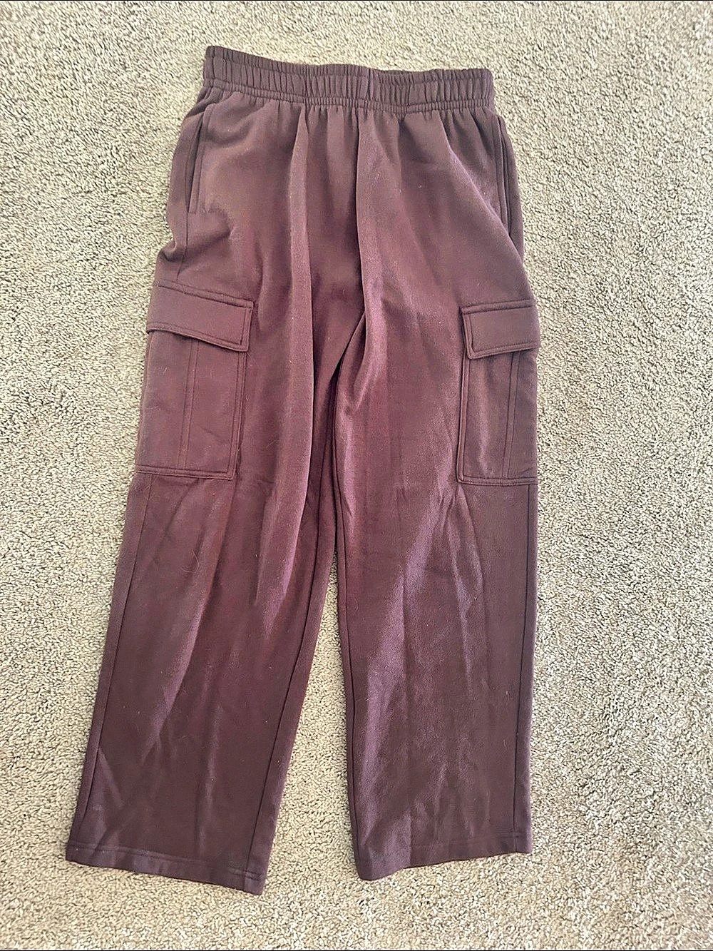 Bluenotes Cargo Wide Leg Sweatpants Brown Small